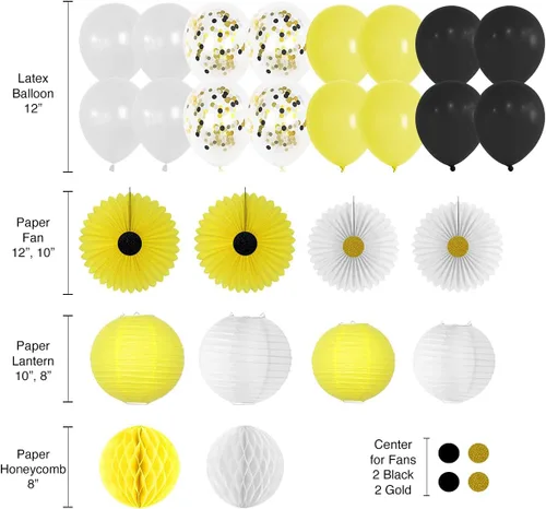 Miniatura 2 de Kit de 207 piezas de decoración de girasol para baby shower para niña o niño, pancartas preencordadas de bienvenida para bebé, vid de flores, libro