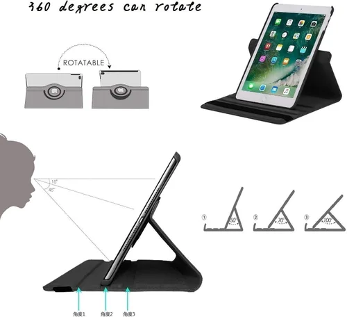 Miniatura 5 de Funda Inteligente con Soporte Giratorio 360 para iPad Air (3ª generación) 10.5" y iPad Pro 10.5" - Función de Activación/Suspensión Automática