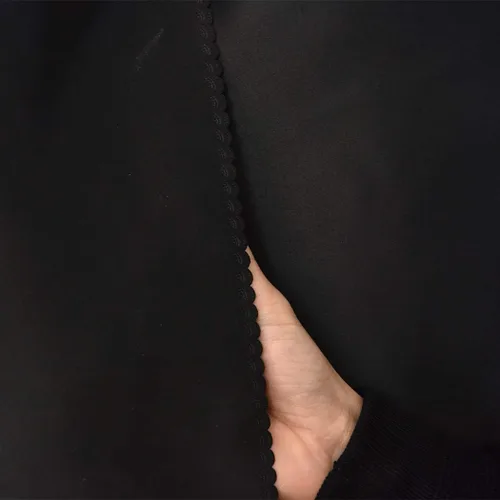 Miniatura 4 de Cortinas opacas de tamaño matrimonial, tela de privacidad para hombres, mujeres y adolescentes, color negro, 47.2 pulgadas de largo