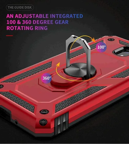 Miniatura 4 de TJS Funda para teléfono compatible con Samsung Galaxy J2 Core 2019 Pure Dash Shine, anillo de metal soporte magnético resistente (verde azulado)