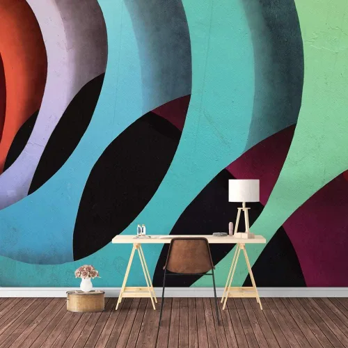 Miniatura 32 de Signford. - Mural de pared, diseño de mundo de nieve, tapiz removible, adhesivos de pared para dormitorio, sala de estar.