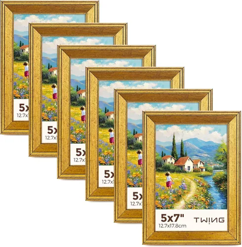 Miniatura 11 de TWING Juego de 6 portarretratos de fotos de 8 x 10 pulgadas, marco de collage de fotos para pared, galería de pared, juego de marcos de pared