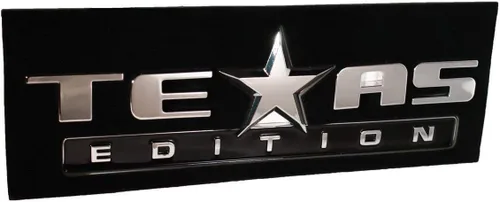 Miniatura 5 de Muzzys (Set de Dos) Insignias Texas Edition 3M de Cromo y Negro Adhesivas para GMC Sierra Chevy Silverado Sierra Suburban Tahoe Ford F150 Dodge Ram