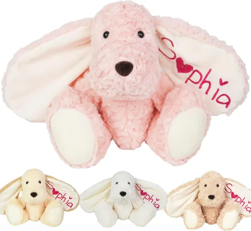 Miniatura 10 de Oso de peluche personalizado con nombre bordado, animales de peluche personalizados para bebés, juguetes de peluche de oso para regalos de niña de 3