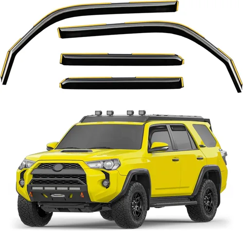 Miniatura 16 de Protectores de lluvia de ventana en canal para Chevy Express Van 1996-2026 y GMC Savana 1996-2026, deflectores de ventana extra duraderos, viseras
