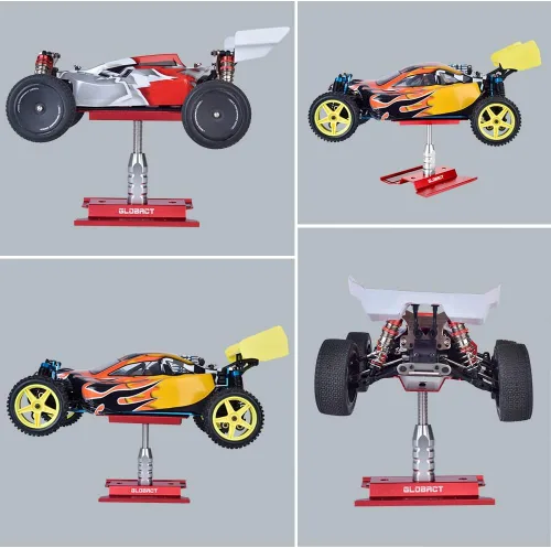 Miniatura 3 de GLOBACT Soporte de coche RC Soporte de trabajo RC Soporte de trabajo de reparación de automóviles RC Juego de herramientas de pasatiempo de rotación