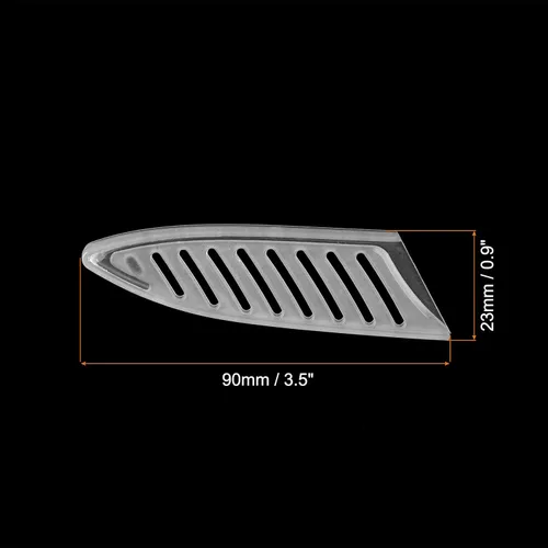 Miniatura 2 de PATIKIL Fundas de seguridad PP para cuchillo de pelar de 3.5 pulgadas, paquete de 2 cuchillos, protector de filos, protector de cuchilla universal