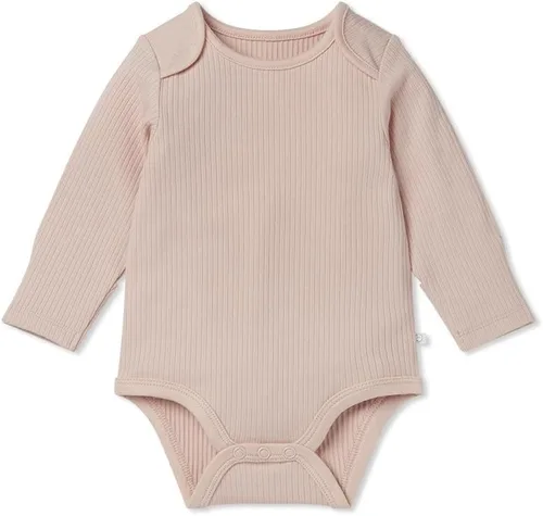 Miniatura 11 de MORI Body unisex de manga larga para bebé de viscosa de bambú y algodón orgánico, cómodo mameluco para niños y niñas