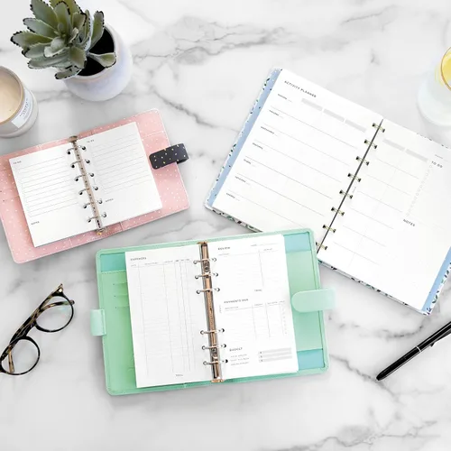 Miniatura 7 de Filofax Recambio Lifestyle, Tamaño Personal, Recambio de Organizador, Papel Blanco, Rastreador de Gastos, 56 Hojas (B132850)