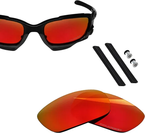 Miniatura 2 de BLAZERBUCK Lentes de repuesto polarizadas y kit de calcetines para gafas de sol Oakley Jawbone Racing Jacket