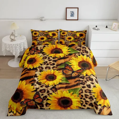 Miniatura 28 de Juego de edredón de pavo real en acuarela tamaño King, elegante y hermoso juego de ropa de cama edredón de plumas azules de 3 piezas para niños