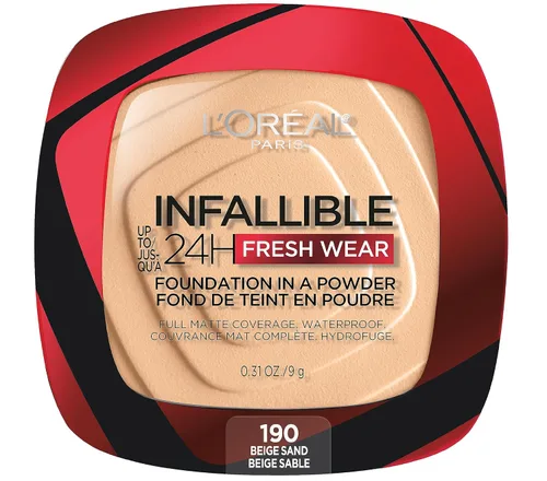 Miniatura 12 de L'Oreal Paris - Maquillaje base en polvo Infallible Fresh Wear, Porcelain 010 (porcelana 010), 0.31 onzas