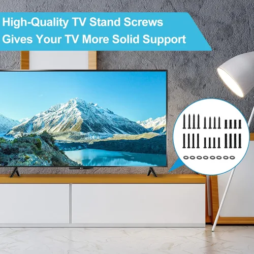 Miniatura 5 de Kit de tornillos y arandelas universales para soporte de TV Insignia Sony Toshiba RCA Roku TV Mount Patas, incluye arandelas
