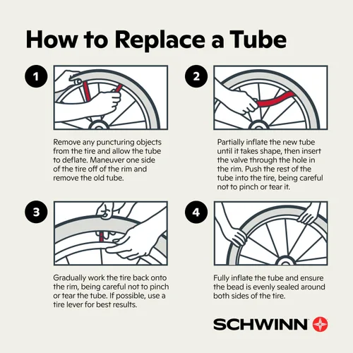 Miniatura 8 de Schwinn Replacement Bike Tube Schrader Valve, Self-Sealing, 27.5-Inch x 1.75-Inch-2.125-Inch