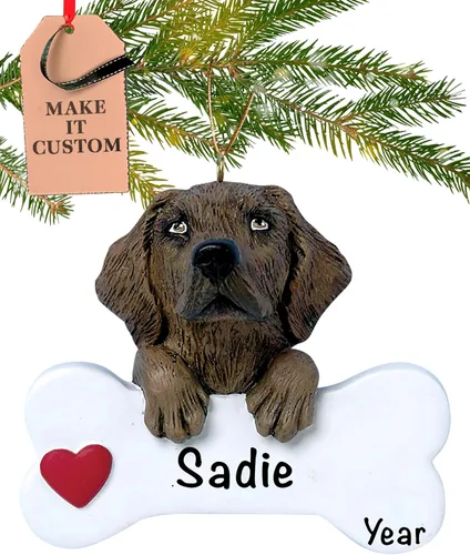 Miniatura 35 de Adorno personalizado de hueso de perro Doberman Pinscher 2025 Personalización gratuita las 24 horas Adornos de Navidad de la primera Navidad