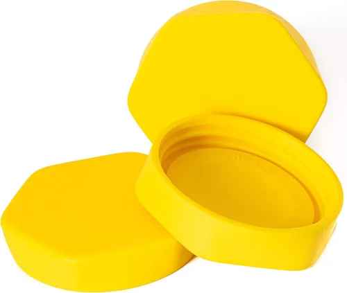 Miniatura 10 de HOUSERRY DELUXE Tapa de tarro Mason de 100% silicona de fácil agarre fácil de abrir - 3 piezas (boca regular, naranja)