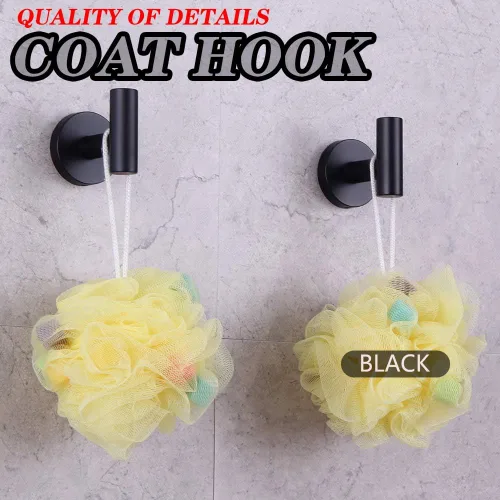 Miniatura 3 de GERZWY Moderno juego de accesorios de baño de 3 piezas, soporte para papel higiénico y 2 ganchos para toallas, montaje en pared, acero inoxidable