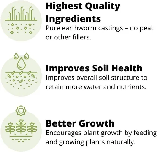 Miniatura 4 de Earth Science Fundición de lombrices de tierra, 3 libras, fertilizante para plantas de interior y exterior - Potenciador de suelo para huertos