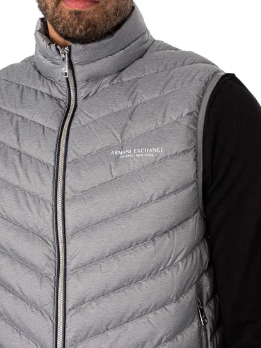 Miniatura 4 de AX ARMANI EXCHANGE Chaleco acolchado de plumón real para hombre