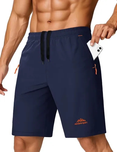 Miniatura 59 de TACVASEN Pantalones cortos deportivos para correr para hombre, 9 pulgadas, de secado rápido, pantalones cortos ligeros de verano, 3 bolsillos