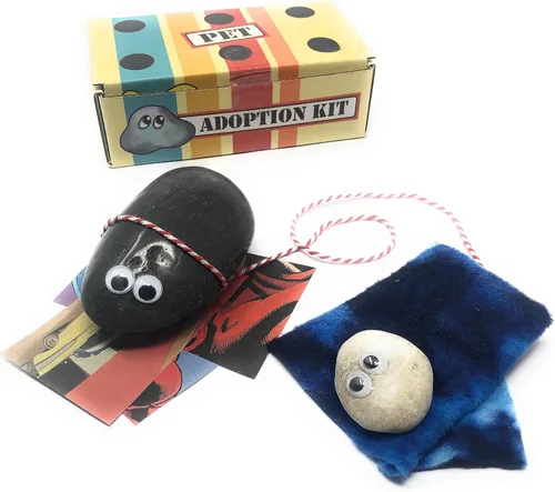 Miniatura 5 de Rock Pet Googly Wiggle Eyes con kit de adopción de lujo y Dolly