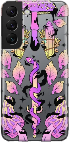 Miniatura 12 de Funda para teléfono compatible con Samsung Galaxy S25 S24 S23 Ultra S22 Plus S21 FE S20 Note 20 Witchcraft Dreamcatcher Tarot tarjetas, parachoques