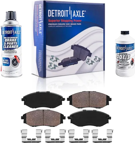 Miniatura 85 de Detroit Axle - Pastillas de Freno para Nissan Altima Sentra 350Z Juke INFINITI G35, Pastillas de Freno Cerámica Delanteras y Traseras Reemplazo