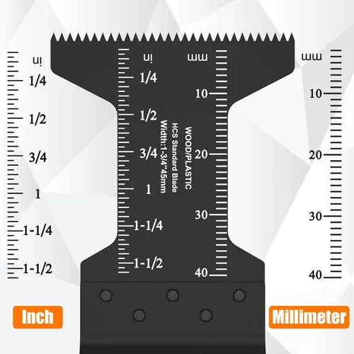 Miniatura 8 de 100 Cuchillas de Sierra Oscilante, 1-3/4" Liberación Rápida Kits de Cuchillas Multiherramienta Cuchillas de Herramienta Oscilante Universal Madera