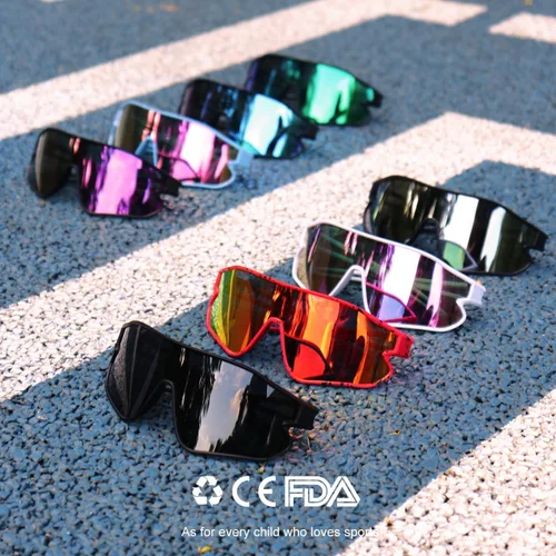 Miniatura 16 de Lentes de sol para niños, lentes de sol de béisbol juveniles, polarizados, deportivos, ciclismo, para niños y niñas, marco ligero
