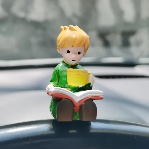 Miniatura 11 de Estatuas de Príncipe con Rosa para Decoraciones de Tablero de Automóvil, Accesorios de Decoración Interior del Tablero, Espejos Retrovisores