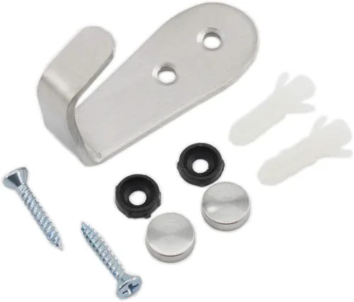 Miniatura 6 de Ganchos de acero inoxidable para colgar toallas, llaves, sombreros, ganchos de pared para cocina y baño, ganchos para interiores y exteriores