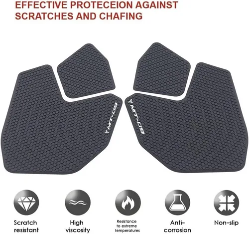 Miniatura 3 de Junta de depósito de combustible 2020 para motocicleta antideslizante lateral adhesivo de goma impermeable para Ya&maha FZ09 FZ 09 MT 09 MT09 MT09