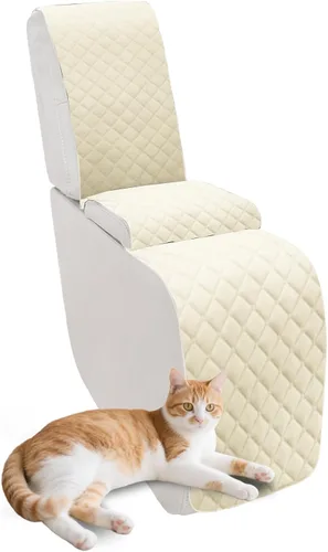 Miniatura 17 de Fundas para sofá modular reclinable, de terciopelo en forma de L, funda de consola central para perros y mascotas, lavable antideslizante, 1 funda