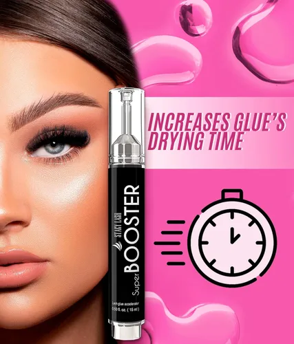 Miniatura 2 de Super Booster 0.5 fl oz & Extra Bonder 0.5 fl oz - Stacy Lash/Adhesivo Acelerador/Extensión de Pegamento Activador/Sellador/Previene
