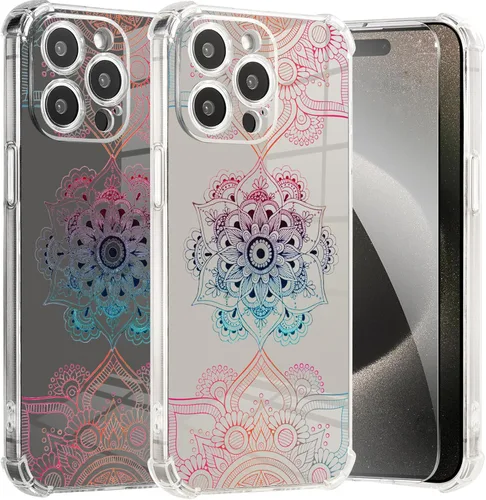Miniatura 14 de Roemary Buffertech - Funda protectora para iPhone 13 Pro Max con diseño Golden Retriever, diseño de arcoíris con protector de pantalla