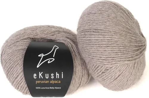 Miniatura 120 de 100% Hilo de Alpaca para Bebé para Tejer y Ganchillo - Juego de 3 Madejas de Hilo Premium DK - Ligero, Hipoalergénico y Térmico Hecho en Perú - N010