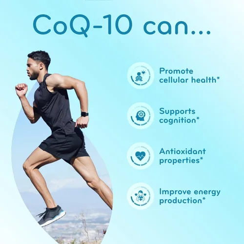 Miniatura 7 de Clear Formulas Absorción Rápida CoQ10 200mg - Coenzima Q10 200mg Potente antioxidante para la energía cardíaca y el envejecimiento - Cápsulas