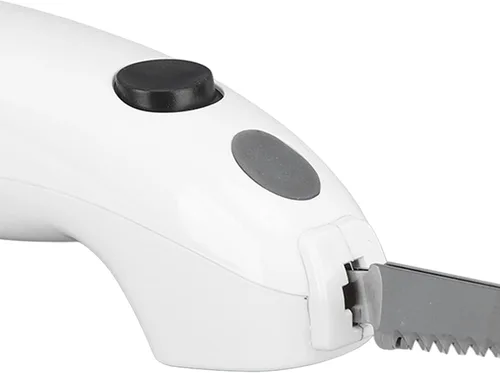 Miniatura 9 de Cuchillos de filete eléctricos con cuchillas, cuchillo de filete eléctrico inalámbrico con mango de agarre antideslizante, cargador y estuche
