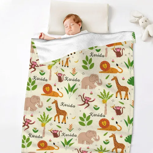 Miniatura 11 de Manta personalizada para bebé, manta personalizada con nombre para recién nacidos/bebés/niños para/manta de forro polar personalizada, regalos