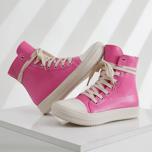 Miniatura 3 de MOFEEDOUKA Tenis de lona para mujer, con cordones, cómodos, con plataforma, con cremallera
