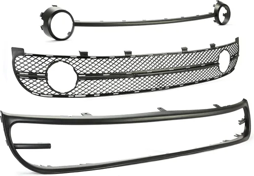 Miniatura 3 de HECASA Rejilla de parachoques inferior con bisel de luz antiniebla compatible con Volkswagen New Beetle 2001-2005 Reemplazo para VW1036104