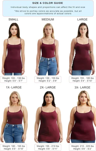 Miniatura 196 de Emmalise Camisola larga casual básica para mujer, con tirantes ajustables, top en capas