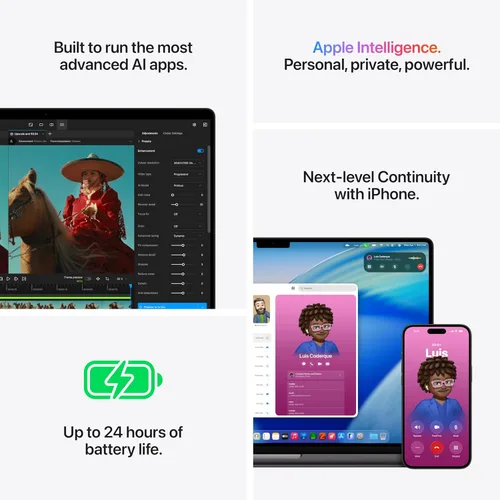 Miniatura 5 de Apple Laptop MacBook Pro 2026 con chip Apple M5 Max con CPU de 18 núcleos y GPU de 32 núcleos: diseñada para IA, pantalla de 16.2 pulgadas, memoria