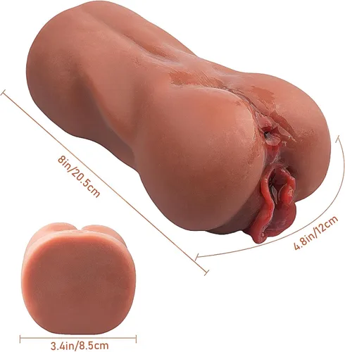 Miniatura 5 de Juguetes sexuales para hombres, masturbadores masculinos, juguetes realistas para adultos, muñeca sexual 3D realista 2 en 1 con vagina y anal, coño