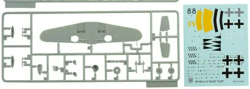 Miniatura 4 de Premium Hobbies Bf 109 G-14 Tulipán Negro 1:72 Modelo de Plástico Kit de Avión 127V