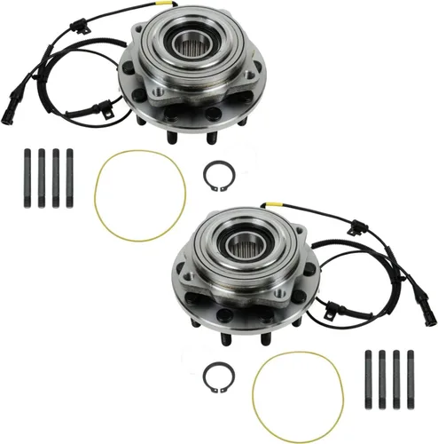 Miniatura 134 de TRQ Juego de 2 rodamientos de rueda delantera y conjunto de cubo 4WD compatible con Ford Ranger Mazda B4000 1998-2000