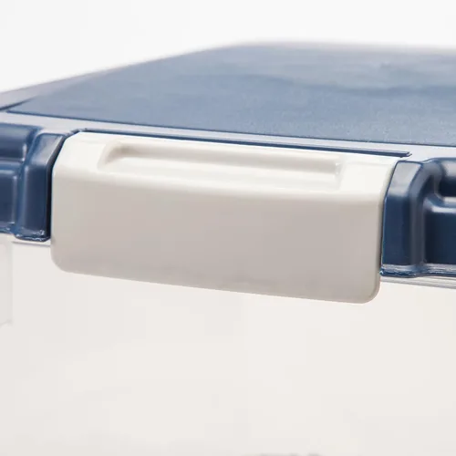 Miniatura 7 de IRIS USA - Recipiente hermético de 25 libras/33 cuartos de galón. IRIS USA WeatherPro - Contenedor hermético para alimentos para mascotas, con Azul
