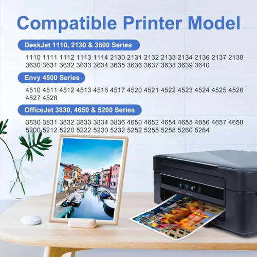 Miniatura 2 de myCartridge SUPRINT 63XL - Cartuchos de tinta de repuesto para HP Ink 63 63XL, paquete combinado para HP Envy 4520 4512 OfficeJet 3830 5258 4650
