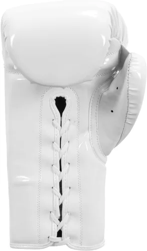 Miniatura 4 de TITLE Boxing Inferno Intensity Guantes de Entrenamiento con Cordones - MMA, Kickboxing, Saco de Boxeo, Sparring - 14, 16, 18 oz Blanco