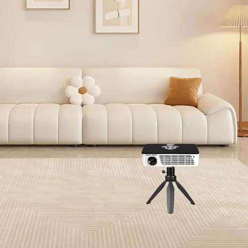 Miniatura 5 de Soporte de trípode para mini proyector compatible con APEMAN, DR. J Upgrade, DBPOWER, Anker, Artlii, LoongSon, AAXA Technologies y la mayoría